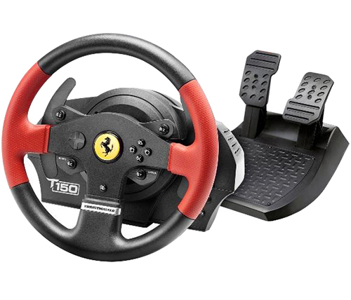 הגה מרוצים+ דוושות ThrustMaster T150 Ferrari Wheel Force Feedback ל-PC