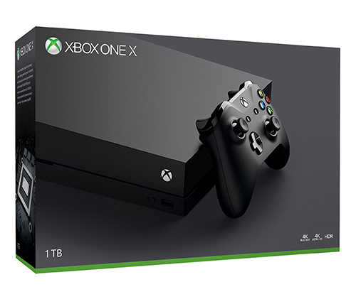 קונסולה Microsoft Xbox One X 1TB התומכת ברזולוציית 4K אחריות היבואן הר