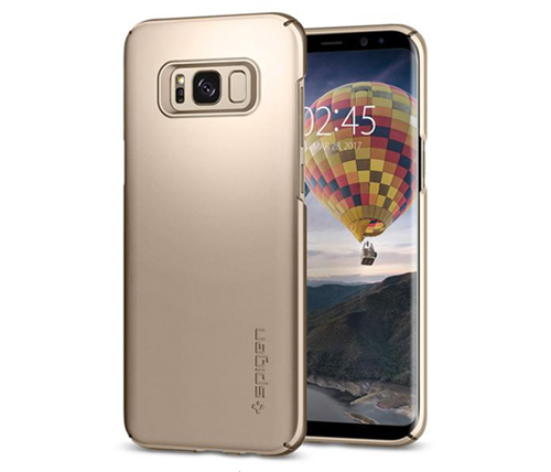 כיסוי לטלפון Spigen Thin Fit Samsung Galaxy S8 בצבע זהב - יבואן רשמי