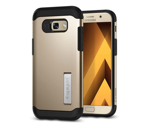 כיסוי לטלפון Spigen Slim Armor Samsung Galaxy A5 2017 בצבע זהב