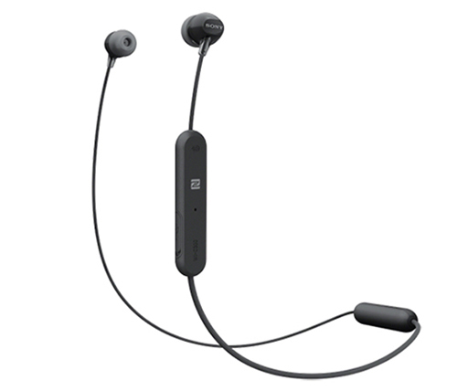 אוזניות אלחוטיות Sony WI-C300 עם מיקרופון Bluetooth בצבע שחור