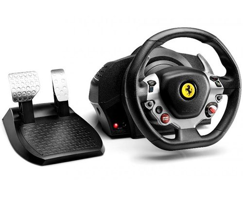 הגה מרוצים + דוושות ThrustMaster TX Racing Wheel Ferrari 458 Italia Ed
