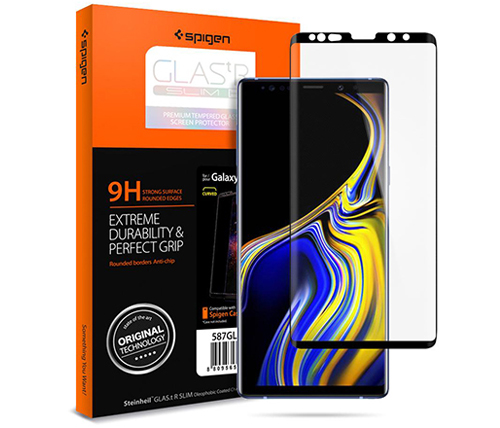 מגן מסך זכוכית Spigen Galaxy Note 9 GLAS.tR Curved HD
