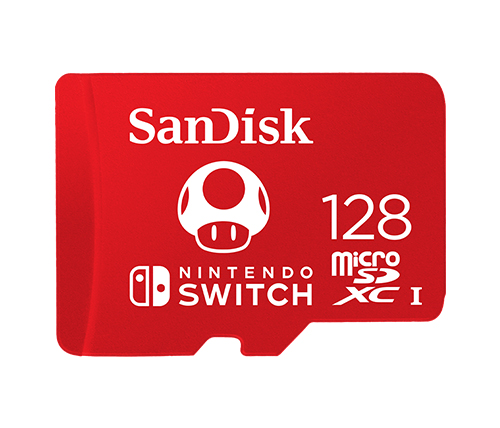 כרטיס זכרון SanDisk microSDXC SDSQXAO-128G ל Nintendo Switch - בנפח 12