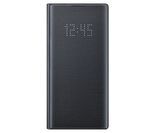 כיסוי לטלפון Samsung LED View Cover ל- Galaxy note 10 בצבע שחור