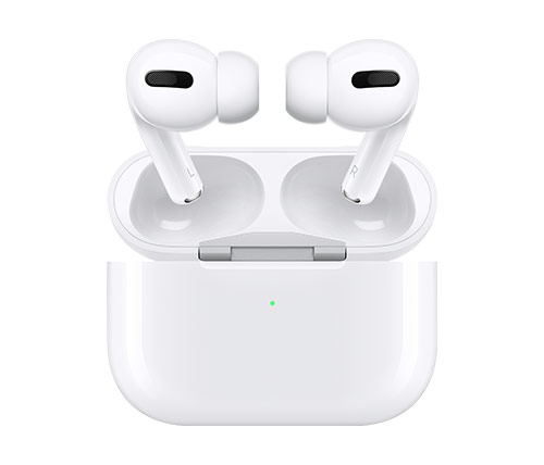אוזניות אלחוטיות Apple AirPods Pro Bluetooth בצבע לבן עם מיקרופון הכול
