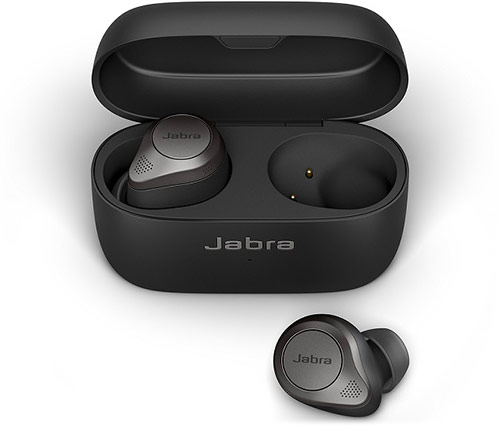 אוזניות אלחוטיות Jabra Elite 85t Bluetooth עם מיקרופון בצבע שחור טיטני