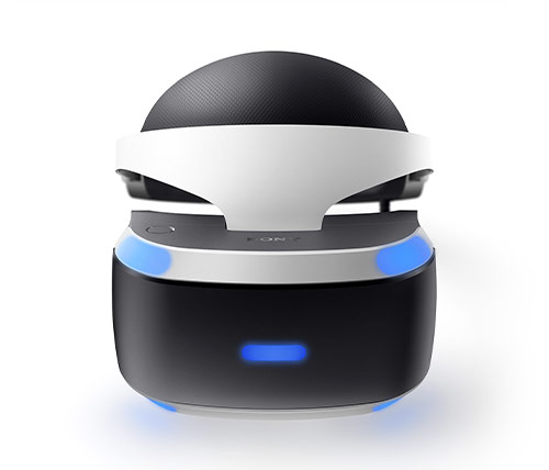 משקפי מציאות מדומה Sony PlayStation VR הכוללים מצלמת PlayStation Camer