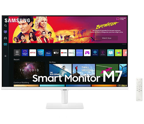 מסך מחשב חכם כולל שלט 31.5 אינץ' Samsung Smart Monitor 7 4K S32BM701UM