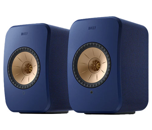 זוג רמקולים אלחוטיים Wireless HiFi Speakers LSX II KEF בצבע כחול - שנת