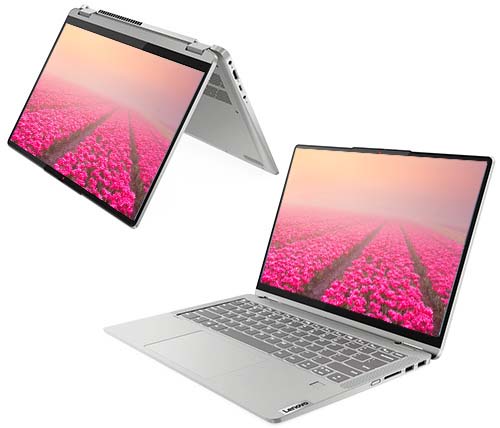 מחשב נייד עם מסך מגע "14 Lenovo IdeaPad Flex 5 Ryzen 5 5500U בצבע Clou