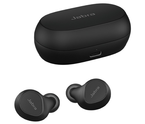 אוזניות אלחוטיות Jabra Elite 7 Pro Bluetooth עם מיקרופון בצבע שחור הכו