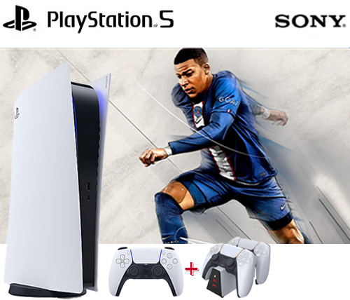 קונסולה Sony PlayStation 5 825GB (דיגיטל) + תחנת עגינה + קוד דיגיטלי ל