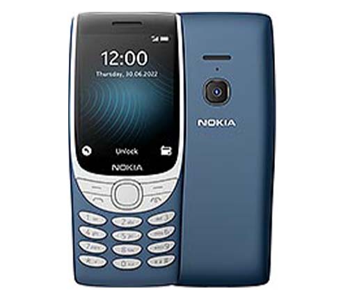 טלפון סלולרי Nokia 8210 DS 4G בצבע כחול כולל תמיכה בזיכרון עד 32GB- שנ