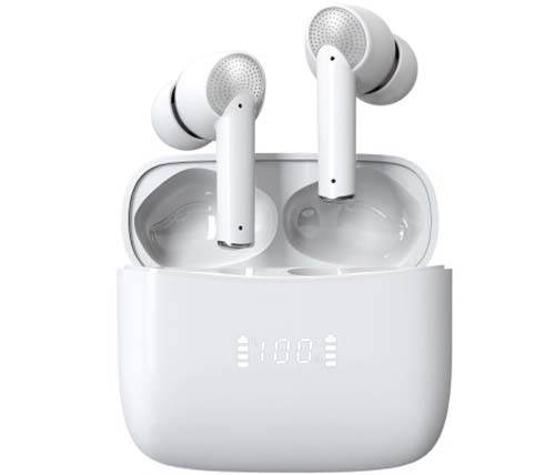 אוזניות אפל Apple EarPods Lightning עם מיקרופון בצבע לבן