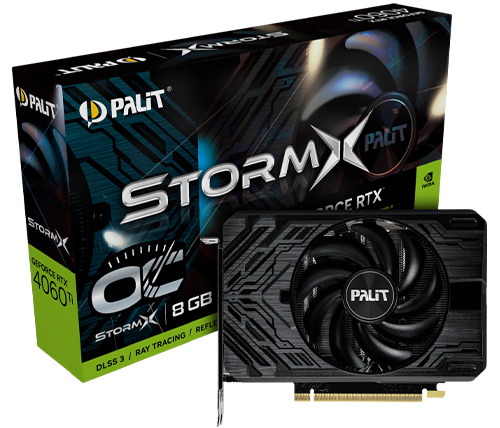 כרטיס מסך Palit GeForce RTX™ 4060 Ti StormX OC 8GB