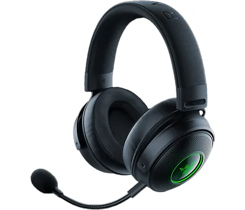 אוזניות גיימינג אלחוטיות עם מיקרופון Razer Kraken V3 Pro בצבע שחור