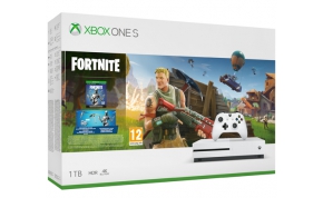 קונסולה Microsoft Xbox One S 1TB הכוללת משחק Fortnite אחריות היבואן הר