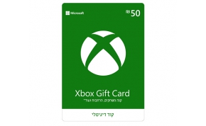 כרטיס קוד דיגיטלי Microsoft Xbox Gift Card על סך 50 ש"ח