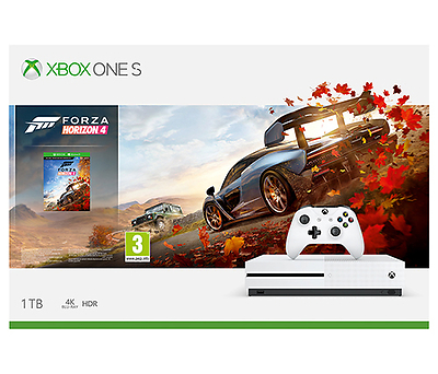 קונסולה Microsoft Xbox One S 1TB הכוללת משחק Forza Horizon 4 אחריות הי