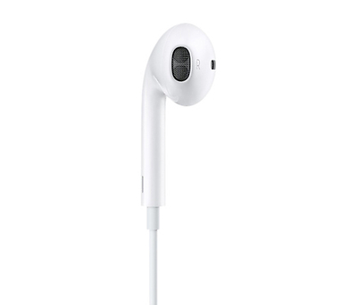 אוזניות אפל Apple EarPods Lightning עם מיקרופון בצבע לבן