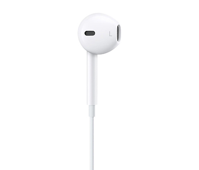 אוזניות Apple EarPods Lightning עם מיקרופון בצבע לבן