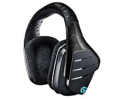 אוזניות גיימינג אלחוטיות Logitech G933 RGB עם מיקרופון בצבע שחור