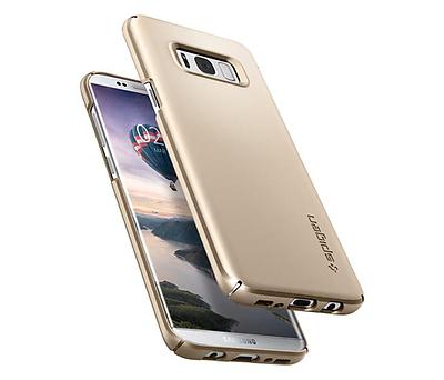 כיסוי לטלפון Spigen Thin Fit Samsung Galaxy S8 בצבע זהב - יבואן רשמי