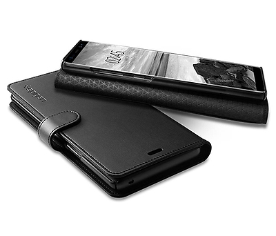 כיסוי ארנק לטלפון Spigen Wallet S Galaxy Note 8 בצבע שחור