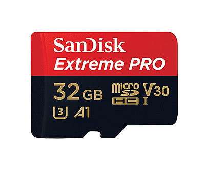 כרטיס זכרון SanDisk Extreme Pro microSDHC SDSQXCG כולל מתאם SD - בנפח