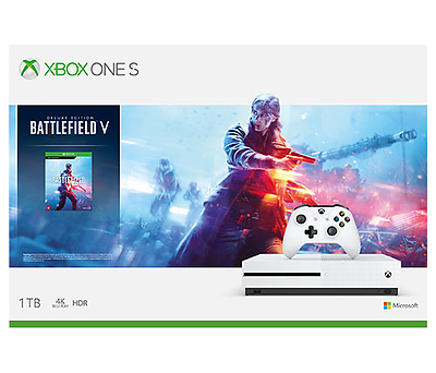 קונסולה Microsoft Xbox One S 1TB הכוללת משחק Battlefield V אחריות היבו