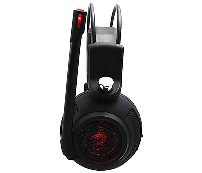 אוזניות גיימינג עם מיקרופון Dragon Gaming Vbass בצבע שחור