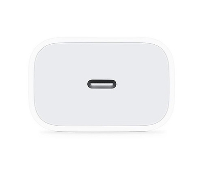 מטען קיר Apple הכולל חיבור USB-C הספק עד כ- 20W ללא כבל
