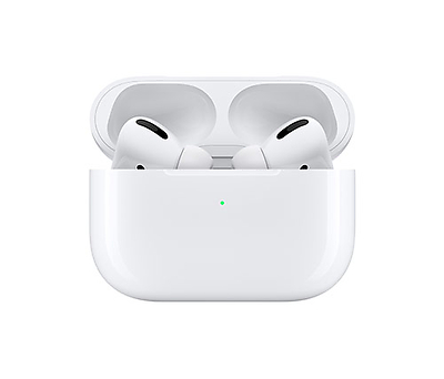 אוזניות אלחוטיות Apple AirPods Pro Bluetooth בצבע לבן עם מיקרופון הכול