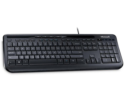 מקלדת Microsoft Wired Keyboard 600 עברית אנגלית ורוסית