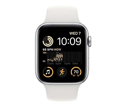 שעון חכם אפל Apple Watch SE 2nd Gen GPS 44mm בצבע Silver Aluminium Cas