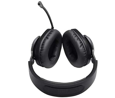 אוזניות גיימינג JBL + מיקרופון דגם 100 QUANTUM בצבע שחור - אחריות היבו