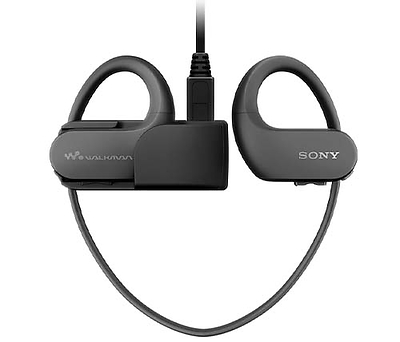 נגן MP3 עם אוזניות לשחייה וספורט Sony WS410 Walkman WS Series - צבע שח