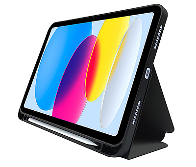כיסוי Ivory Mobile ל- (10th Gen)"Apple iPad 10.9 בצבע שחור כולל מקום